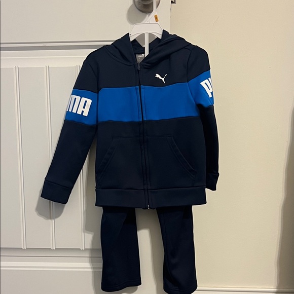 Puma Youth Blue Track Suit - Picture 1 of 5